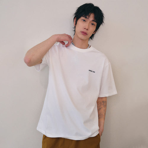 [제너럴아이디어 [1+1] UNISEX 온도컷 쿨링 로고 반팔 티셔츠
