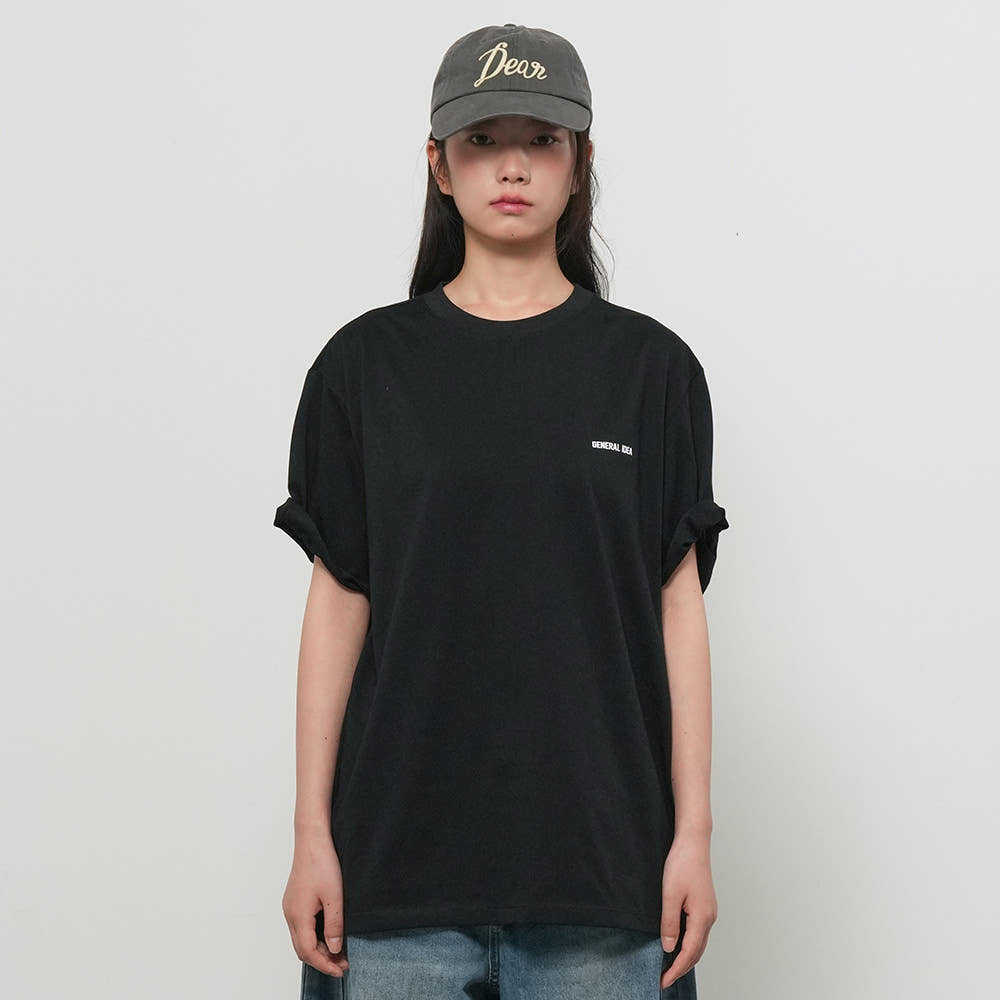 [제너럴아이디어 [1+1] UNISEX 온도컷 쿨링 로고 반팔 티셔츠